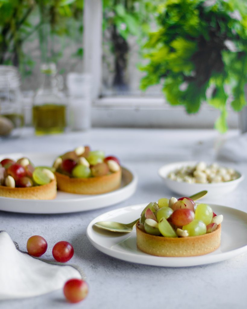 tartelettes raisins cannelle cacahuètes
