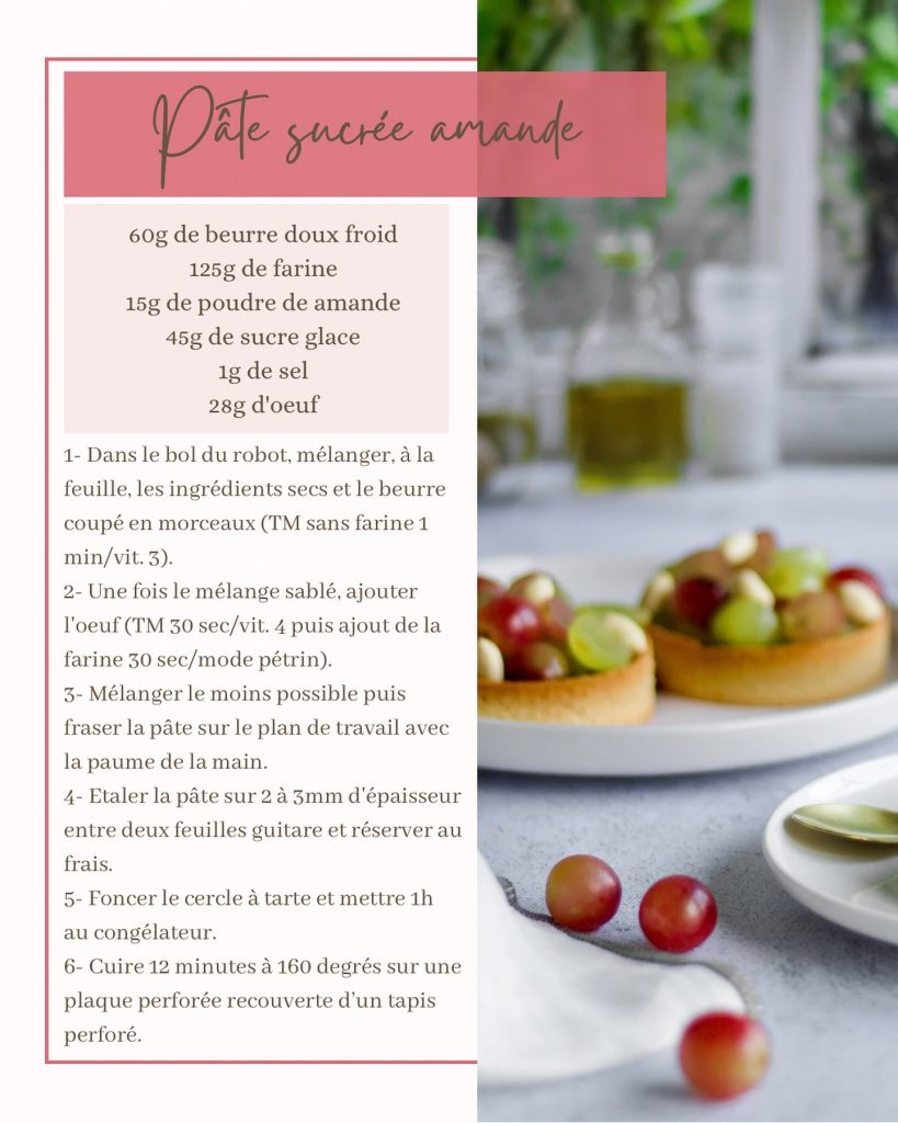 recette pâte sucrée amande