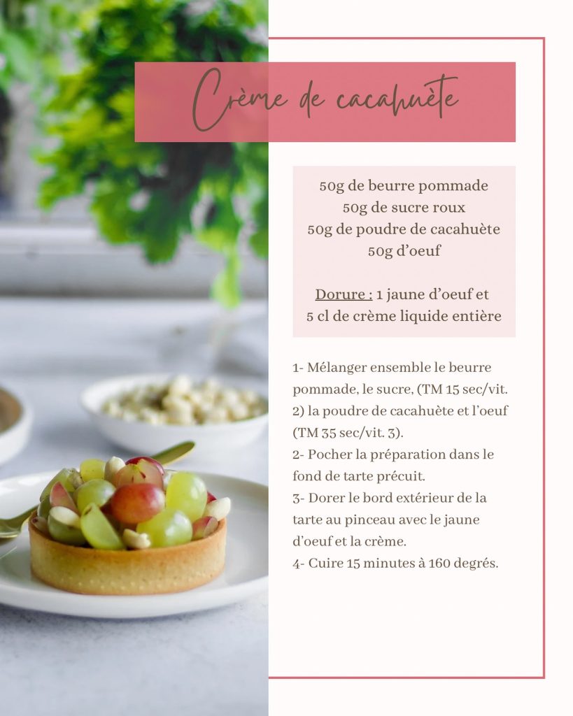 recette crème de cacahuète
