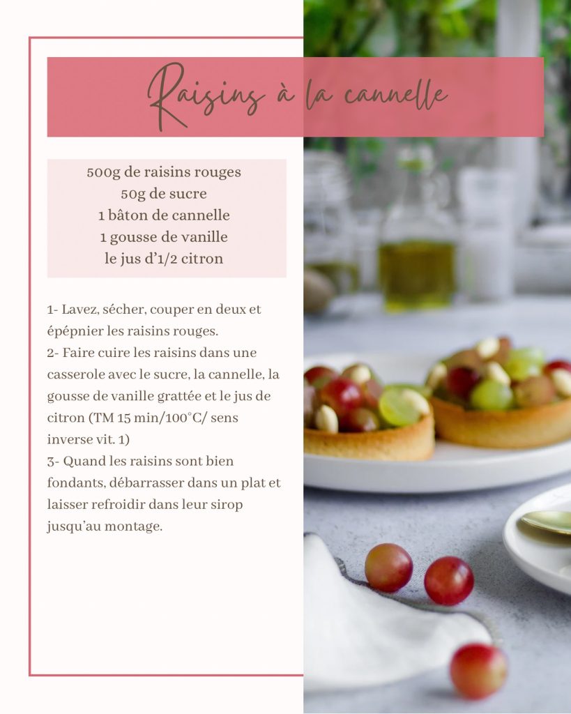 recette raisins frais à la cannelle 