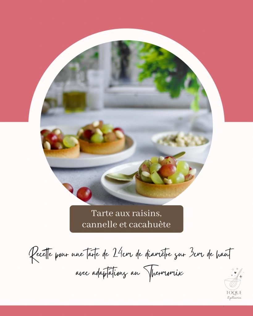recette tarte raisins cannelle cacahuètes