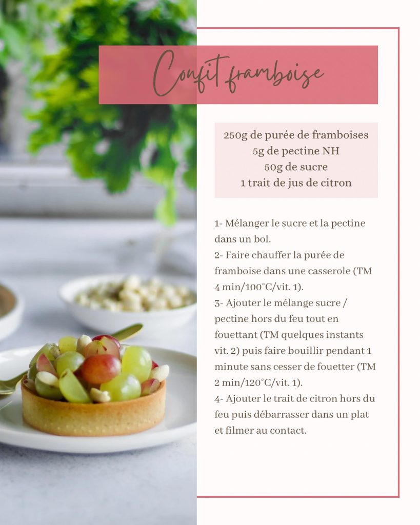 recette confit de framboise