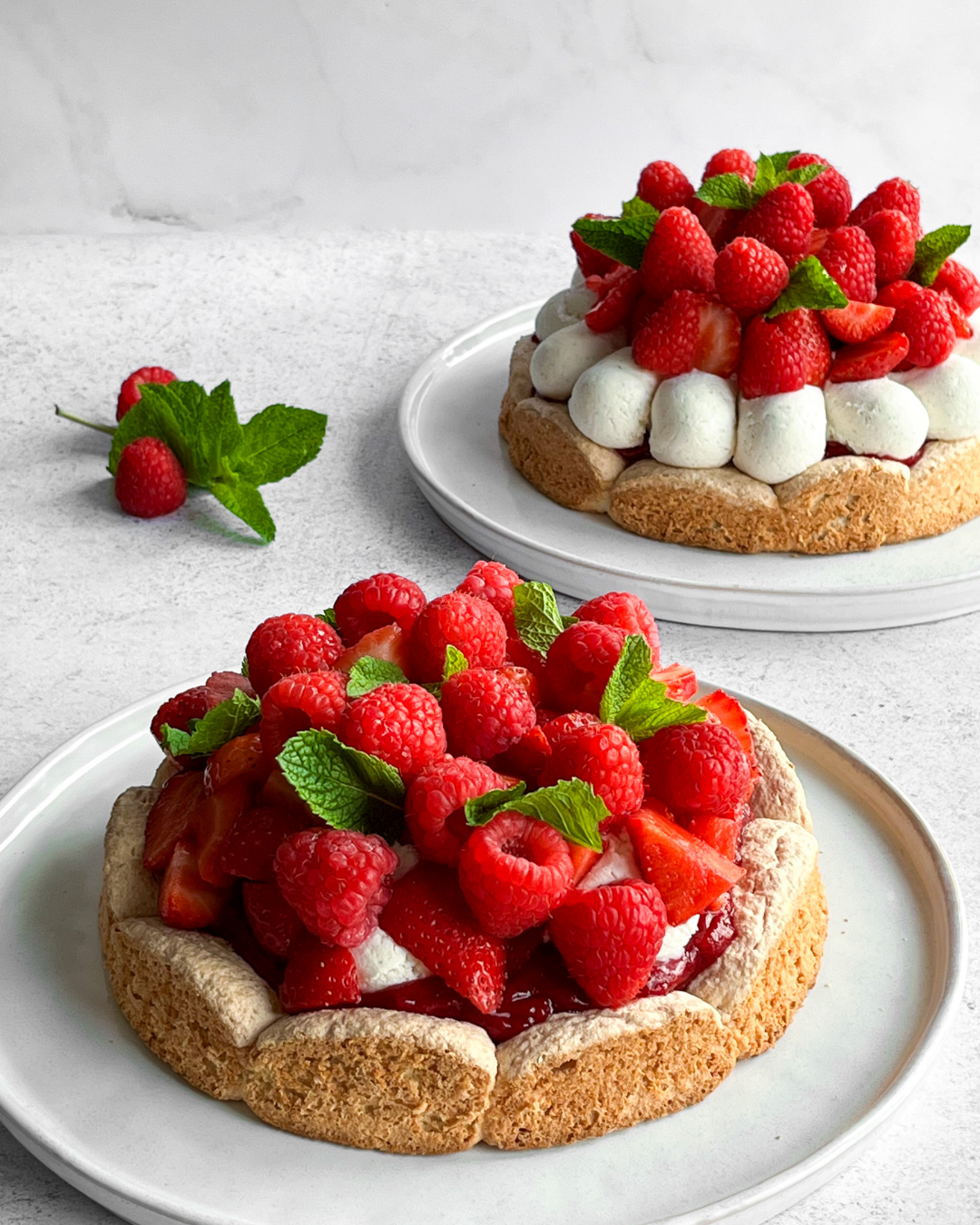 Tarte aux fruits rouges sans lactose ni gluten