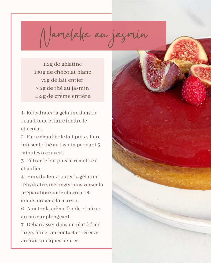 Recette Namelaka au jasmin