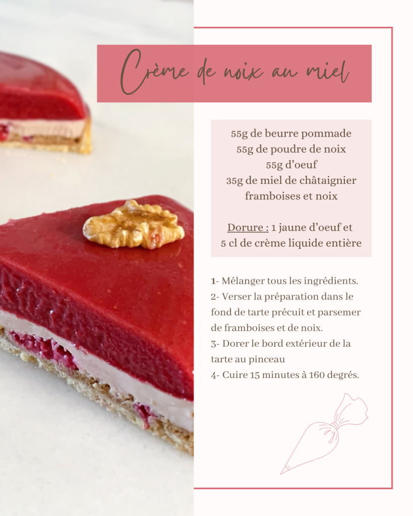 recette crème de noix au miel