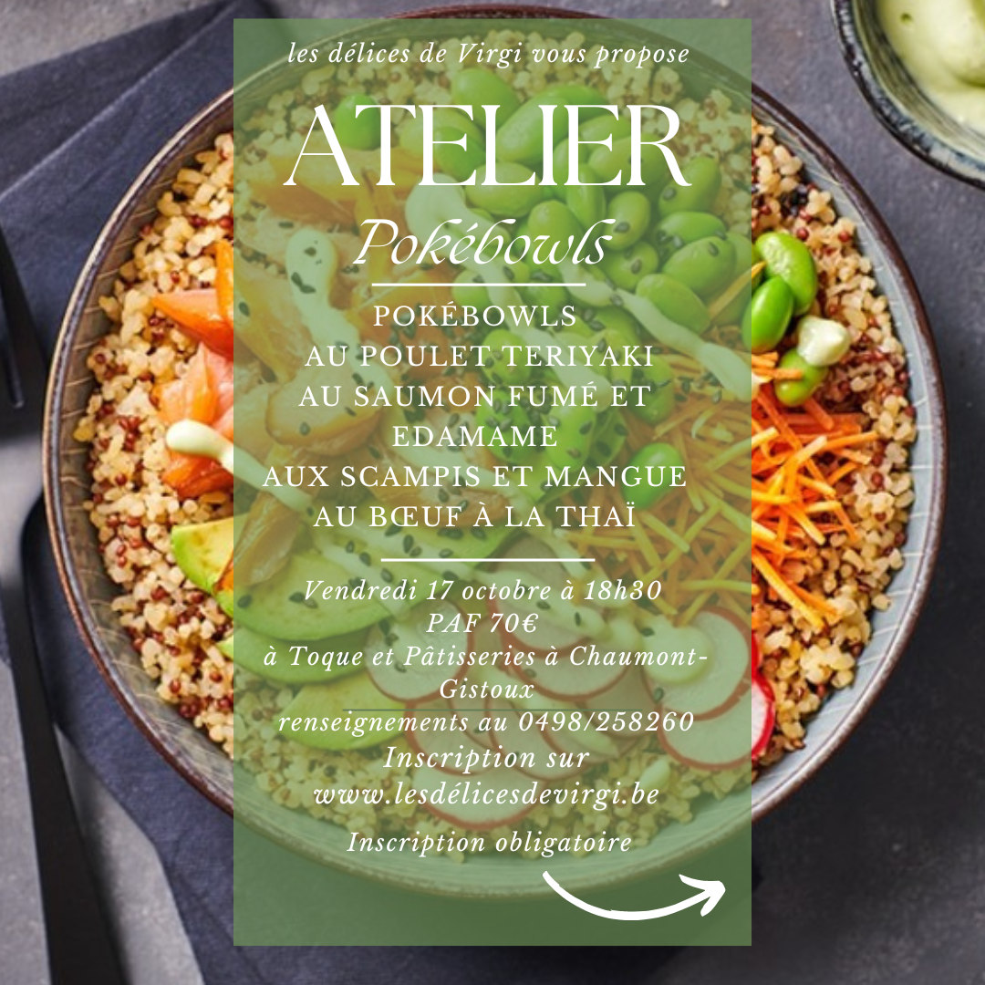 informations atelier pokebowl
